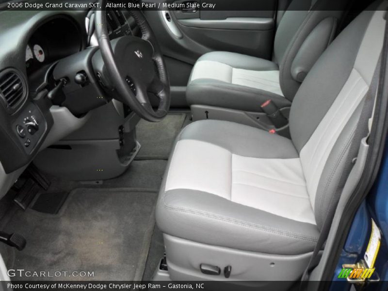 Atlantic Blue Pearl / Medium Slate Gray 2006 Dodge Grand Caravan SXT