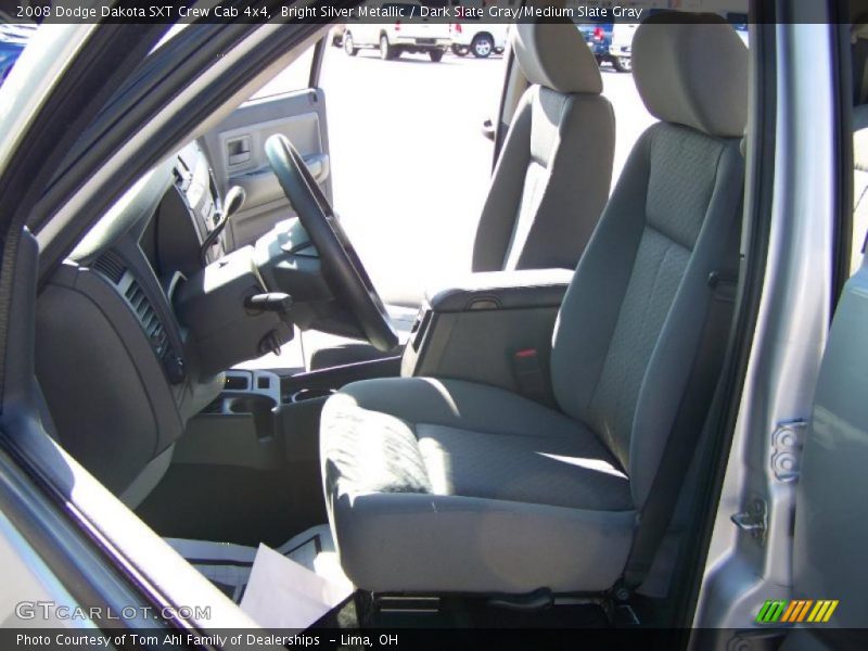 Bright Silver Metallic / Dark Slate Gray/Medium Slate Gray 2008 Dodge Dakota SXT Crew Cab 4x4