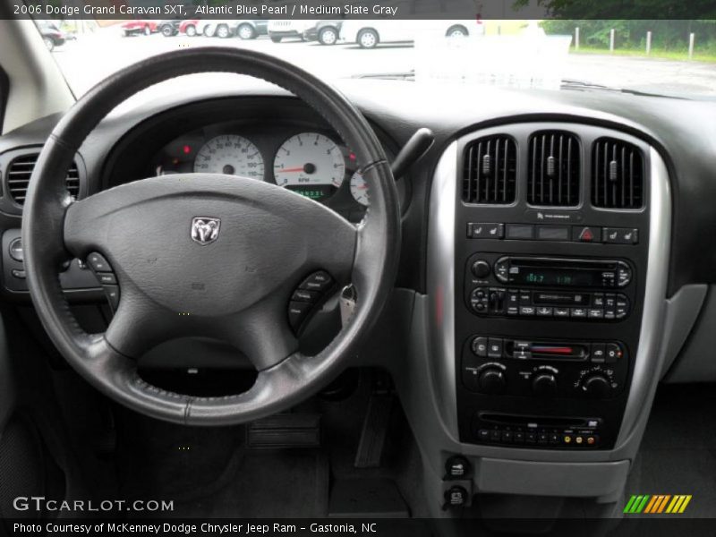 Atlantic Blue Pearl / Medium Slate Gray 2006 Dodge Grand Caravan SXT