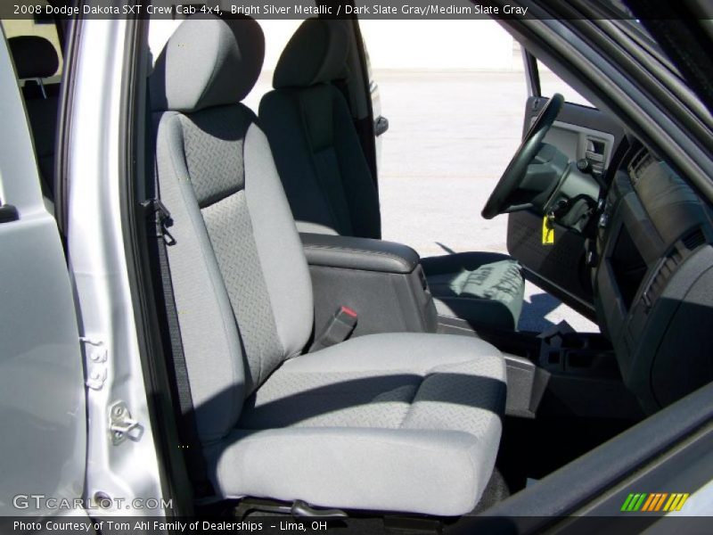 Bright Silver Metallic / Dark Slate Gray/Medium Slate Gray 2008 Dodge Dakota SXT Crew Cab 4x4