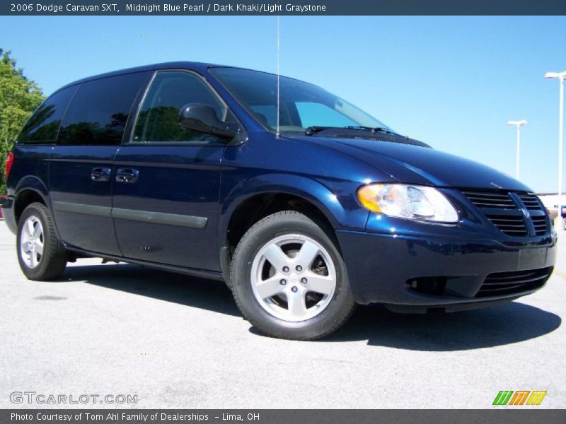 Midnight Blue Pearl / Dark Khaki/Light Graystone 2006 Dodge Caravan SXT