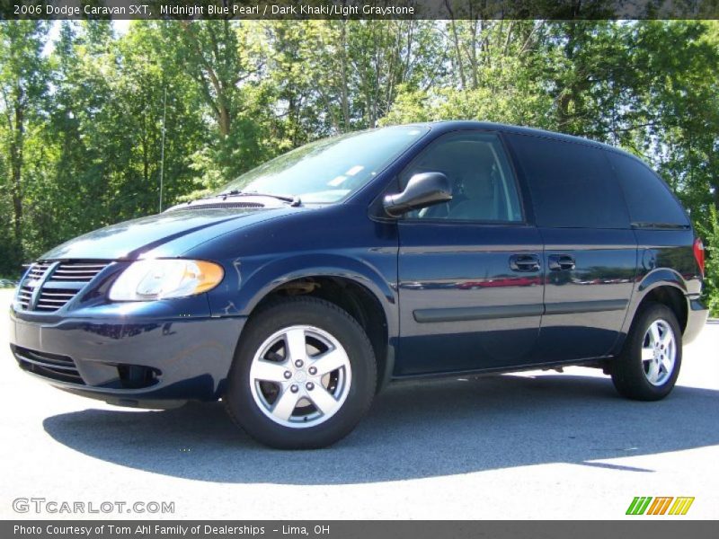 Midnight Blue Pearl / Dark Khaki/Light Graystone 2006 Dodge Caravan SXT