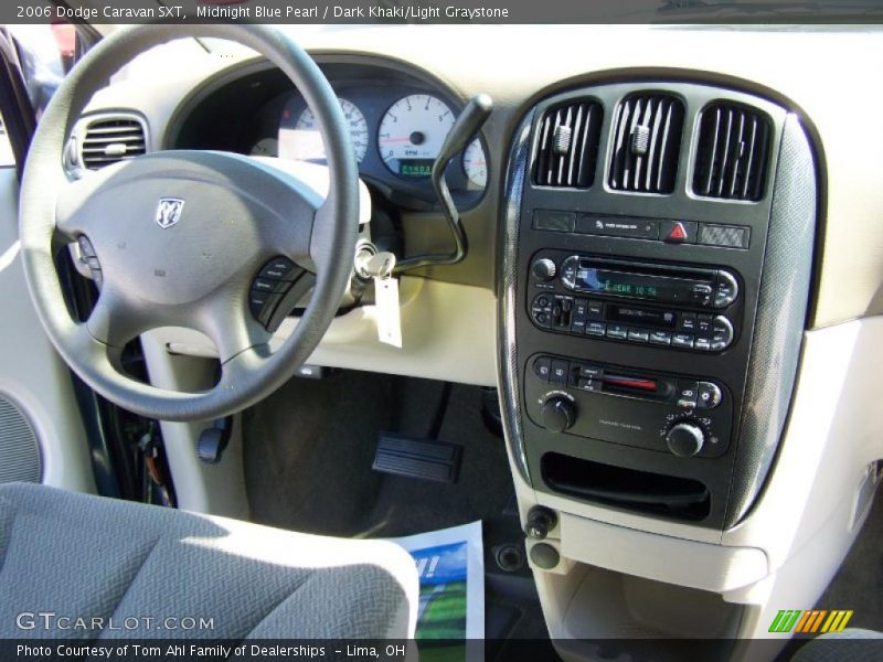 Midnight Blue Pearl / Dark Khaki/Light Graystone 2006 Dodge Caravan SXT