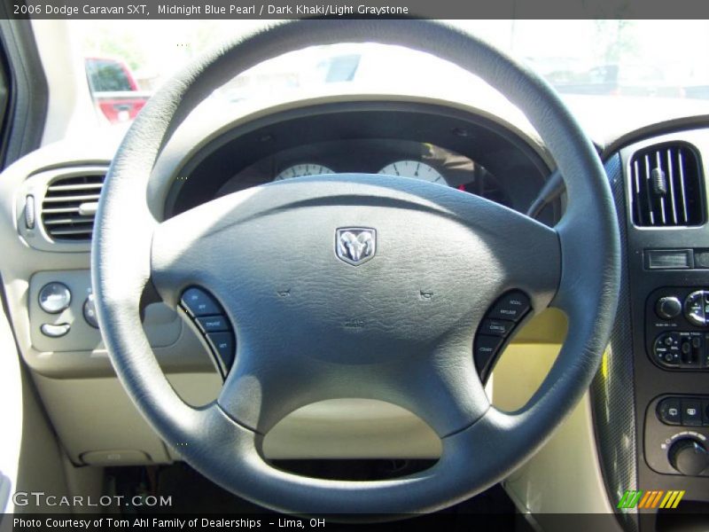 Midnight Blue Pearl / Dark Khaki/Light Graystone 2006 Dodge Caravan SXT