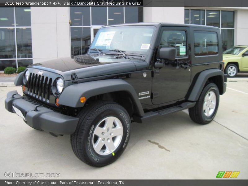 Black / Dark Slate Gray/Medium Slate Gray 2010 Jeep Wrangler Sport 4x4