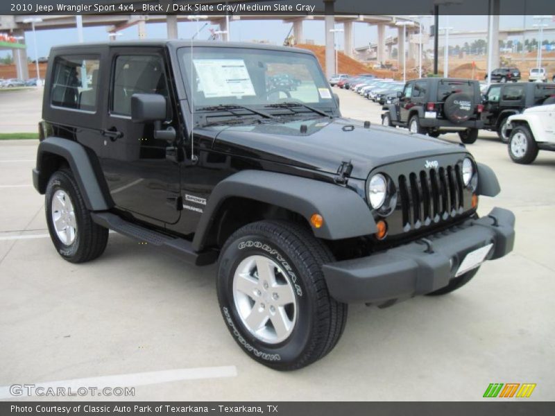 Black / Dark Slate Gray/Medium Slate Gray 2010 Jeep Wrangler Sport 4x4