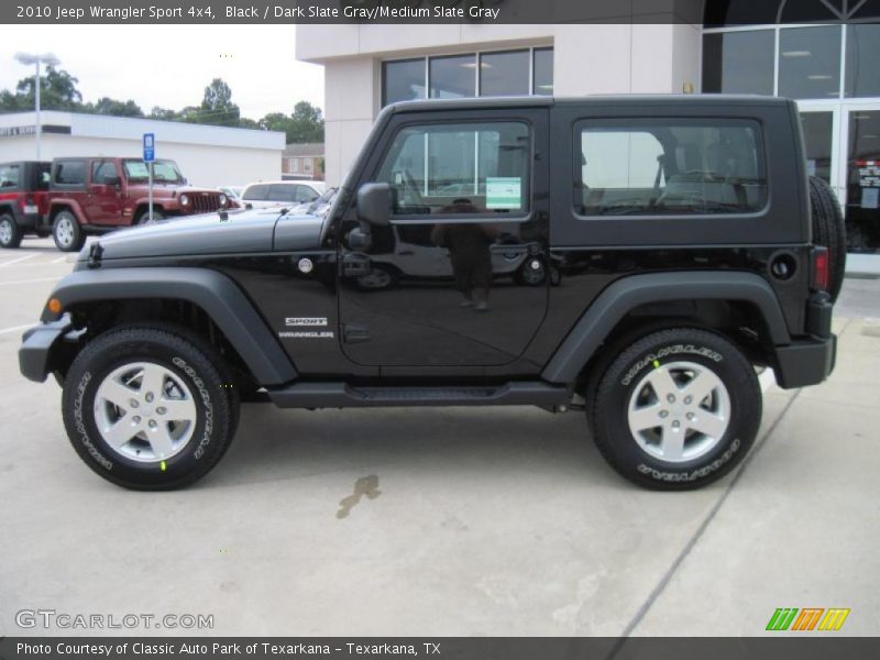 Black / Dark Slate Gray/Medium Slate Gray 2010 Jeep Wrangler Sport 4x4