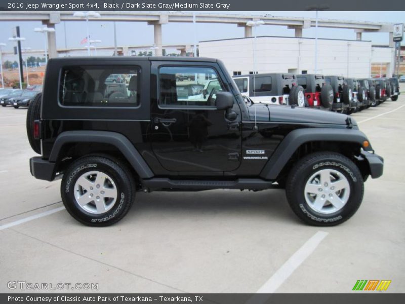 Black / Dark Slate Gray/Medium Slate Gray 2010 Jeep Wrangler Sport 4x4
