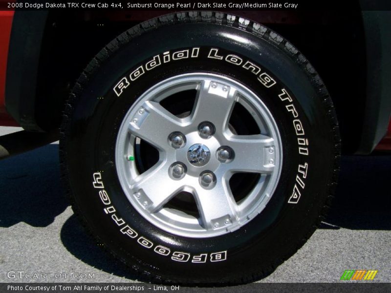 Sunburst Orange Pearl / Dark Slate Gray/Medium Slate Gray 2008 Dodge Dakota TRX Crew Cab 4x4