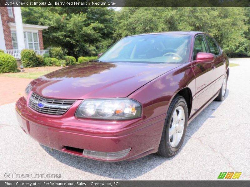 Berry Red Metallic / Medium Gray 2004 Chevrolet Impala LS