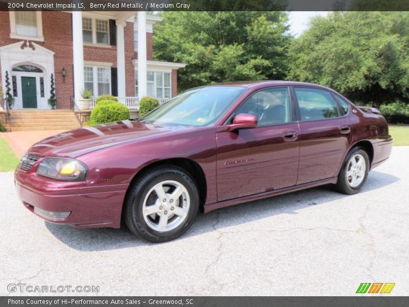 Berry Red Metallic / Medium Gray 2004 Chevrolet Impala LS