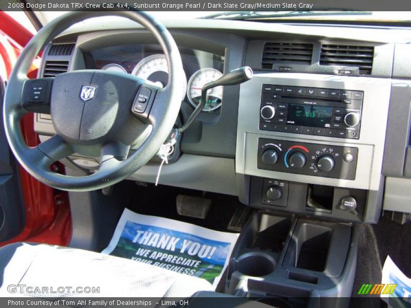 Sunburst Orange Pearl / Dark Slate Gray/Medium Slate Gray 2008 Dodge Dakota TRX Crew Cab 4x4
