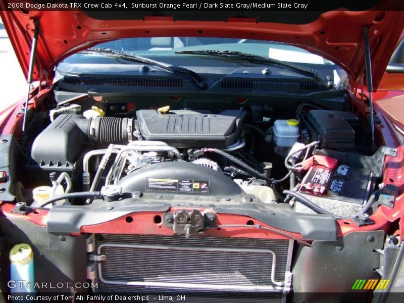 Sunburst Orange Pearl / Dark Slate Gray/Medium Slate Gray 2008 Dodge Dakota TRX Crew Cab 4x4