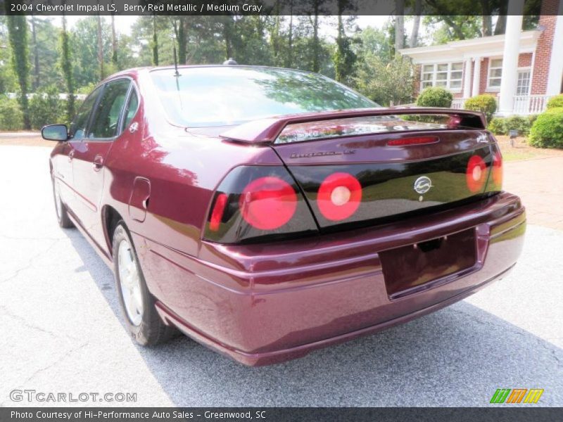 Berry Red Metallic / Medium Gray 2004 Chevrolet Impala LS