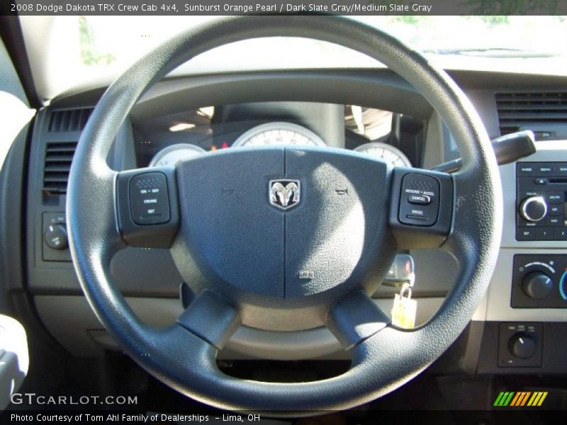 Sunburst Orange Pearl / Dark Slate Gray/Medium Slate Gray 2008 Dodge Dakota TRX Crew Cab 4x4