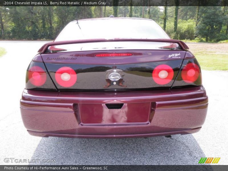 Berry Red Metallic / Medium Gray 2004 Chevrolet Impala LS