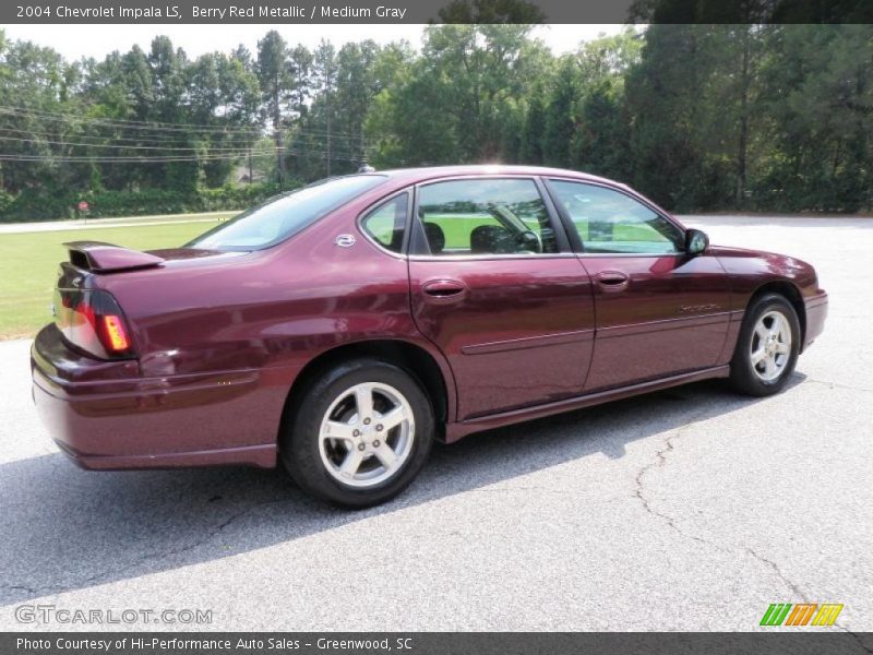 Berry Red Metallic / Medium Gray 2004 Chevrolet Impala LS