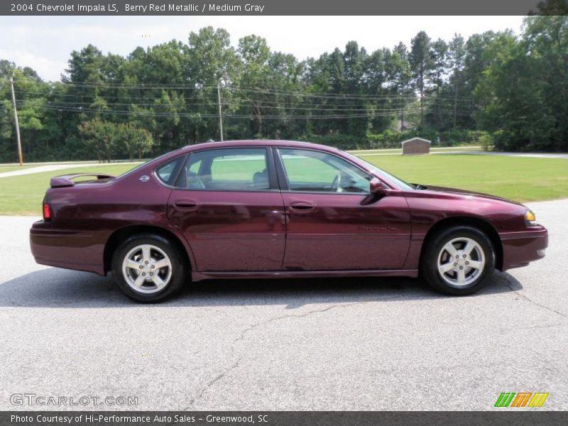 Berry Red Metallic / Medium Gray 2004 Chevrolet Impala LS