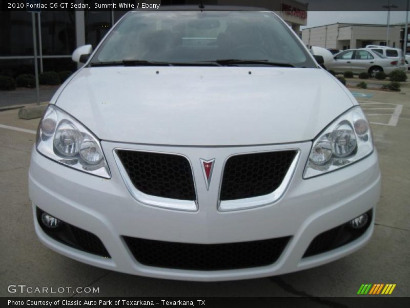 Summit White / Ebony 2010 Pontiac G6 GT Sedan