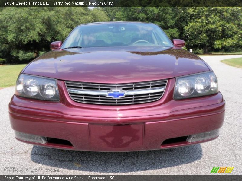 Berry Red Metallic / Medium Gray 2004 Chevrolet Impala LS