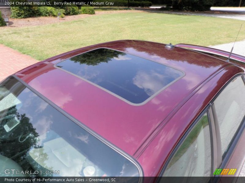 Berry Red Metallic / Medium Gray 2004 Chevrolet Impala LS