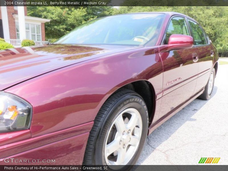 Berry Red Metallic / Medium Gray 2004 Chevrolet Impala LS