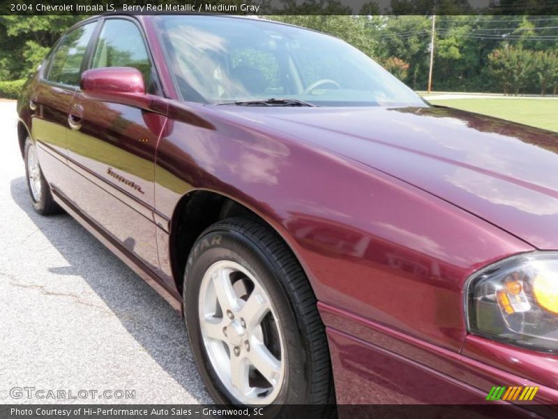 Berry Red Metallic / Medium Gray 2004 Chevrolet Impala LS