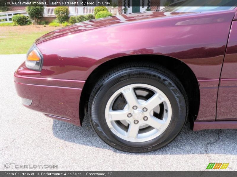 Berry Red Metallic / Medium Gray 2004 Chevrolet Impala LS