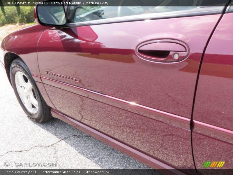 Berry Red Metallic / Medium Gray 2004 Chevrolet Impala LS