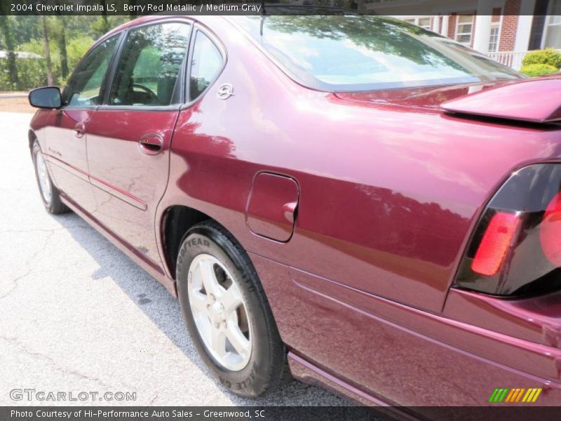Berry Red Metallic / Medium Gray 2004 Chevrolet Impala LS