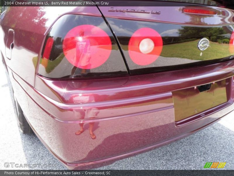 Berry Red Metallic / Medium Gray 2004 Chevrolet Impala LS