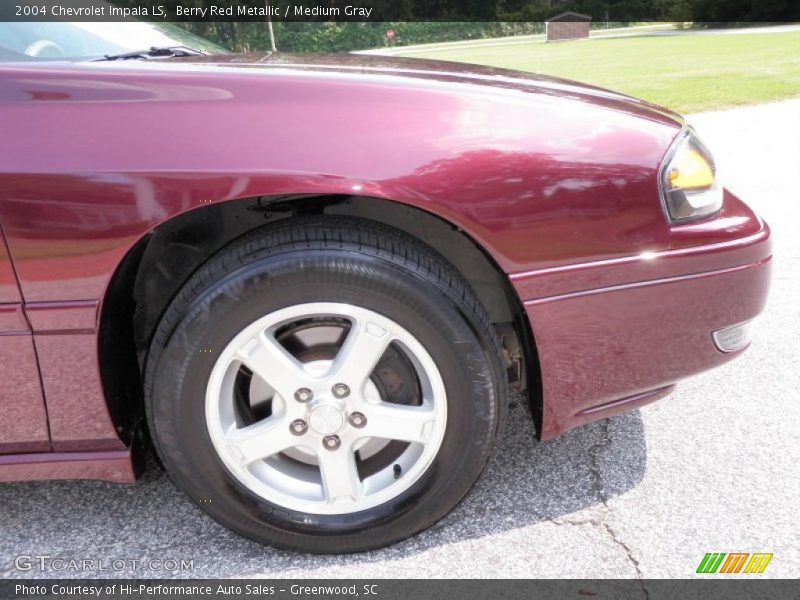 Berry Red Metallic / Medium Gray 2004 Chevrolet Impala LS