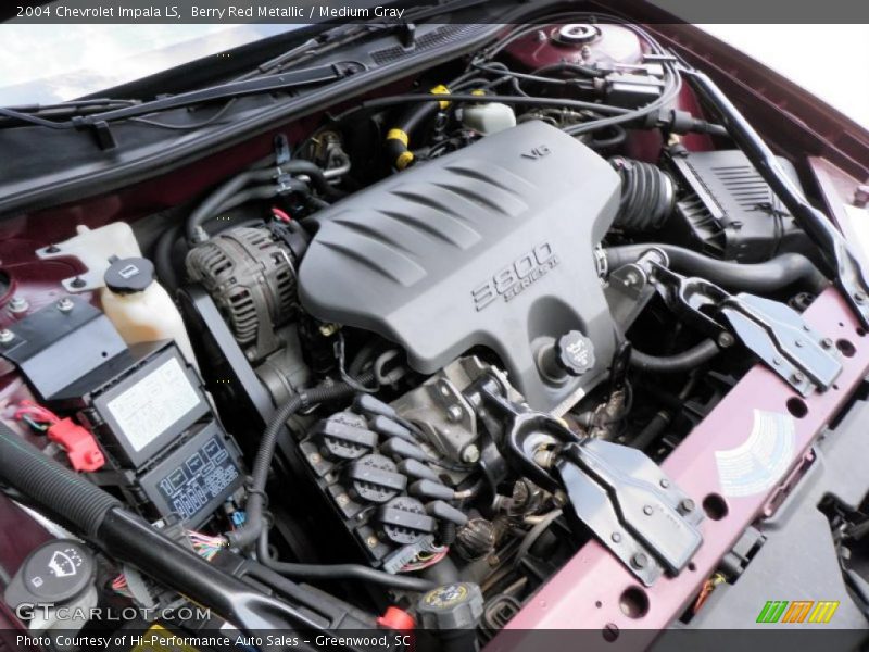 Berry Red Metallic / Medium Gray 2004 Chevrolet Impala LS