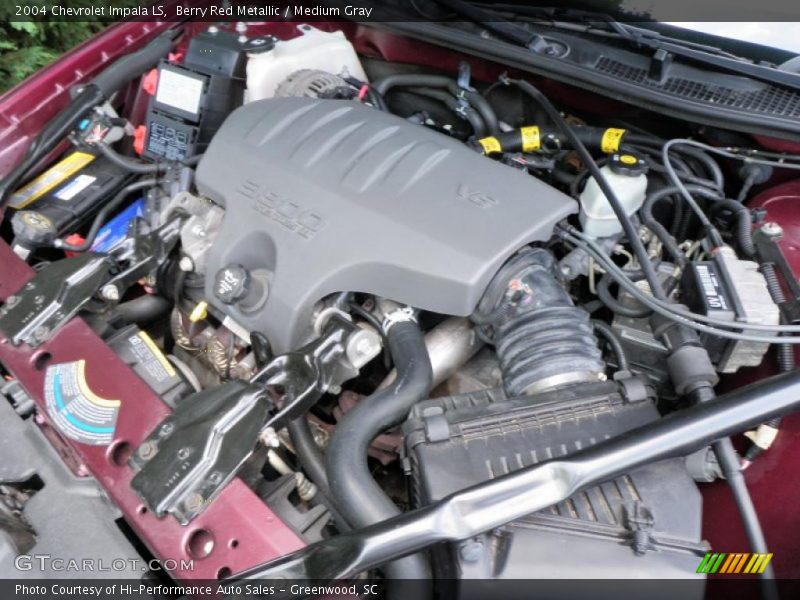 Berry Red Metallic / Medium Gray 2004 Chevrolet Impala LS