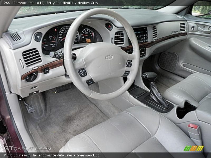 Berry Red Metallic / Medium Gray 2004 Chevrolet Impala LS