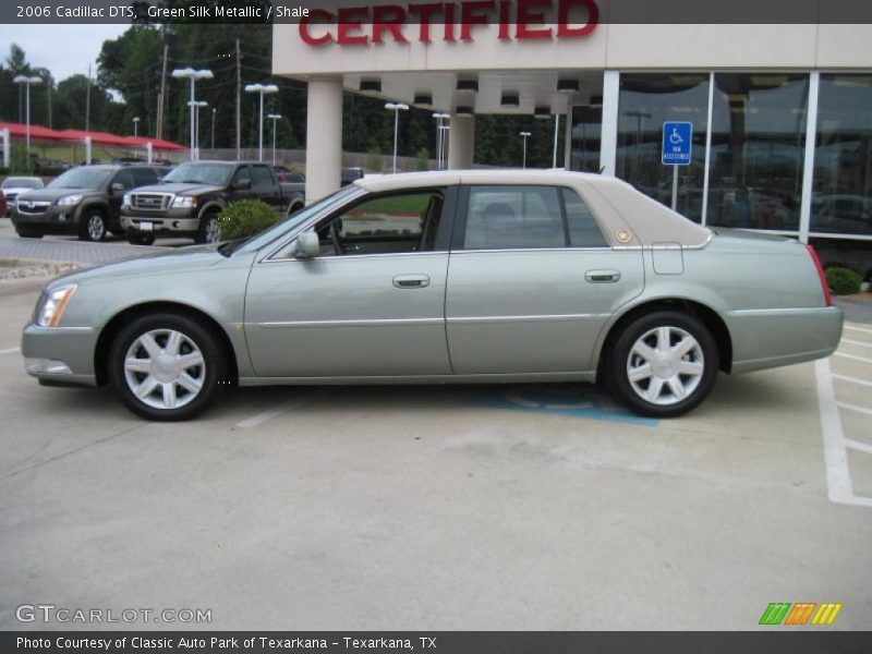 Green Silk Metallic / Shale 2006 Cadillac DTS