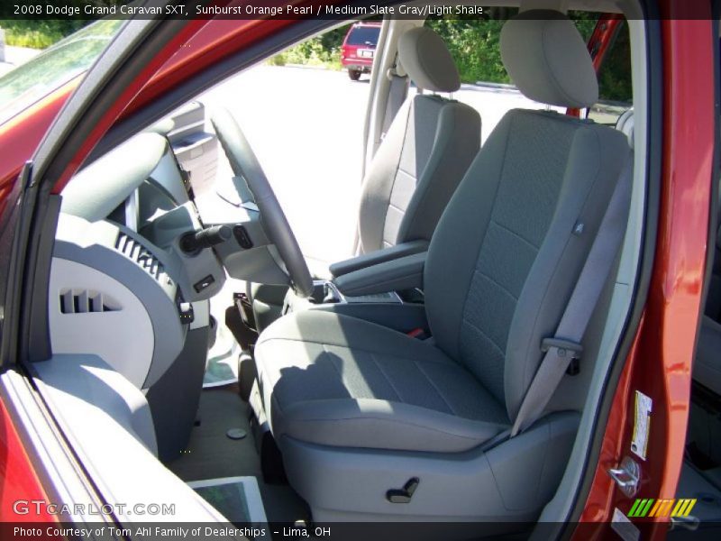 Sunburst Orange Pearl / Medium Slate Gray/Light Shale 2008 Dodge Grand Caravan SXT