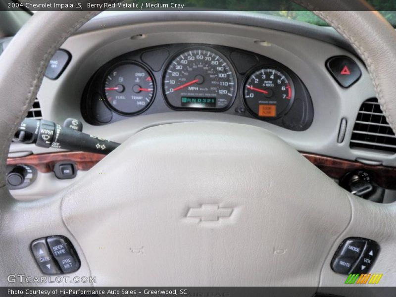 Berry Red Metallic / Medium Gray 2004 Chevrolet Impala LS
