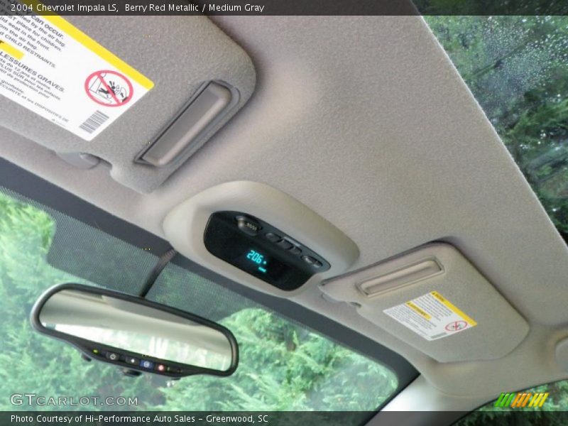 Berry Red Metallic / Medium Gray 2004 Chevrolet Impala LS
