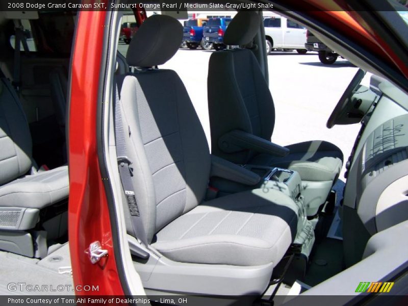 Sunburst Orange Pearl / Medium Slate Gray/Light Shale 2008 Dodge Grand Caravan SXT