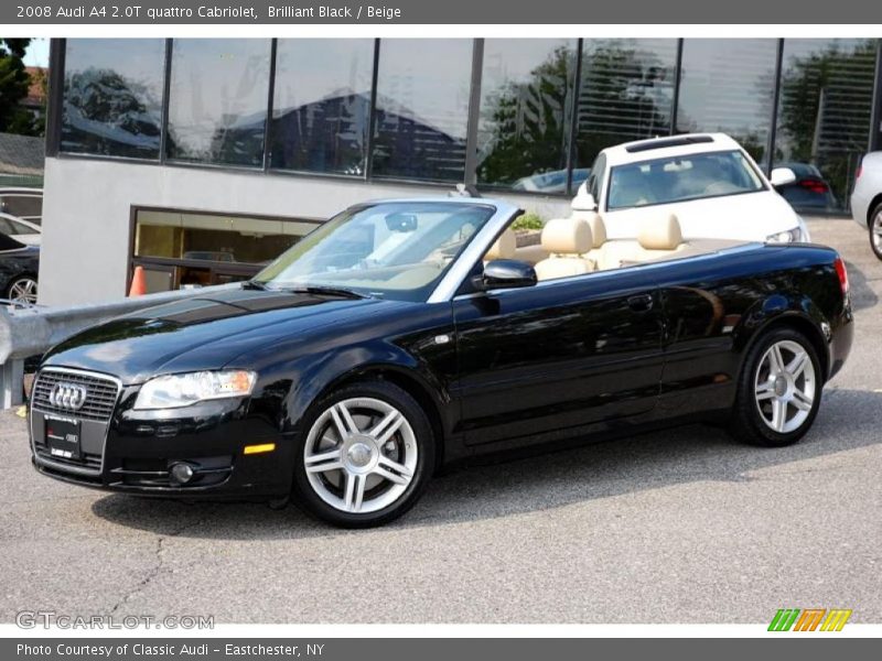 Brilliant Black / Beige 2008 Audi A4 2.0T quattro Cabriolet