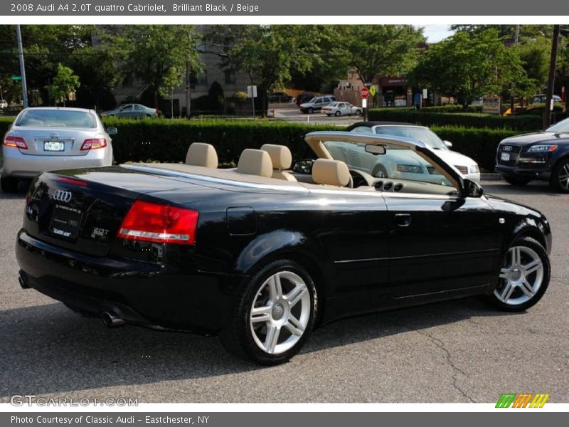 Brilliant Black / Beige 2008 Audi A4 2.0T quattro Cabriolet