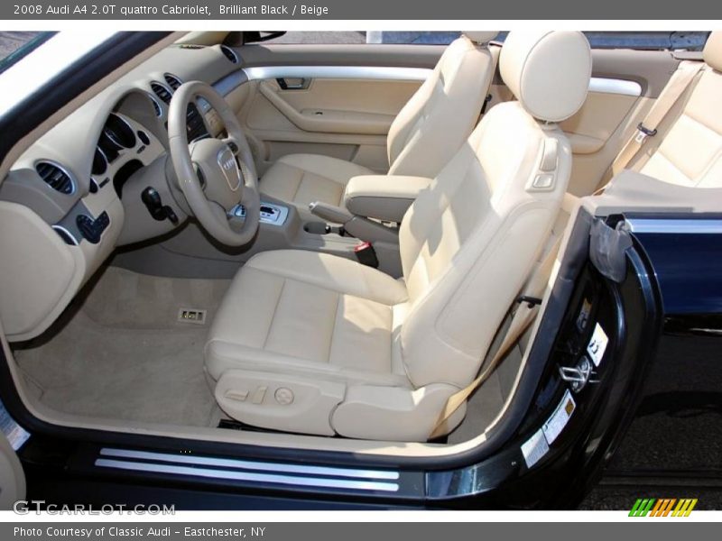 Brilliant Black / Beige 2008 Audi A4 2.0T quattro Cabriolet