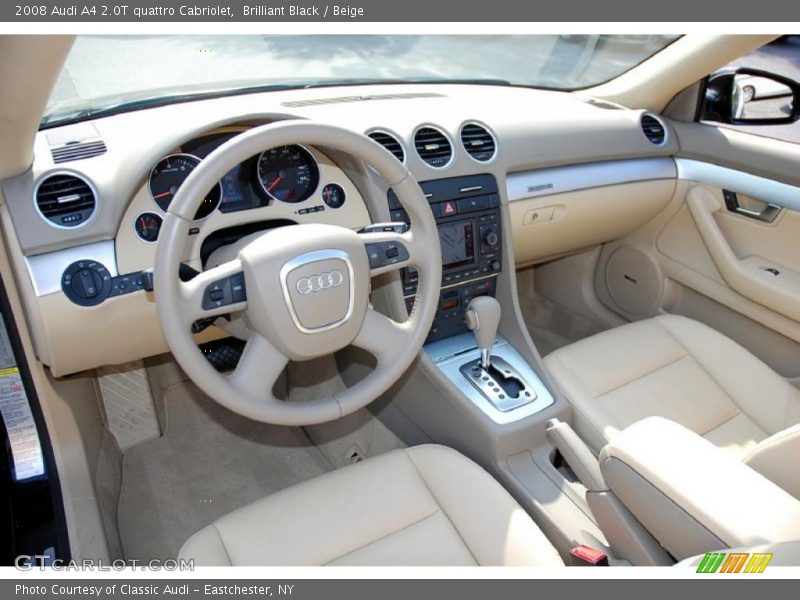 Brilliant Black / Beige 2008 Audi A4 2.0T quattro Cabriolet