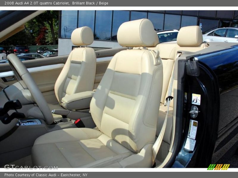 Brilliant Black / Beige 2008 Audi A4 2.0T quattro Cabriolet