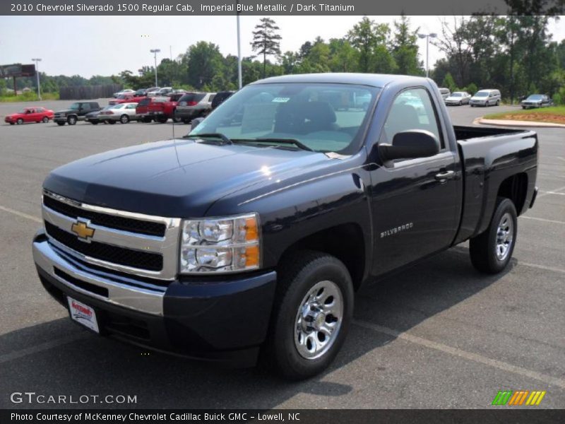 Imperial Blue Metallic / Dark Titanium 2010 Chevrolet Silverado 1500 Regular Cab