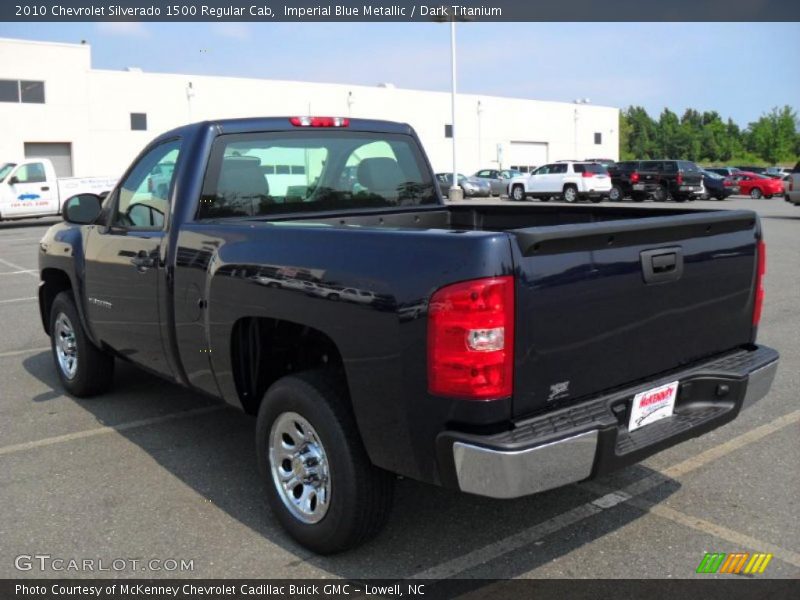 Imperial Blue Metallic / Dark Titanium 2010 Chevrolet Silverado 1500 Regular Cab