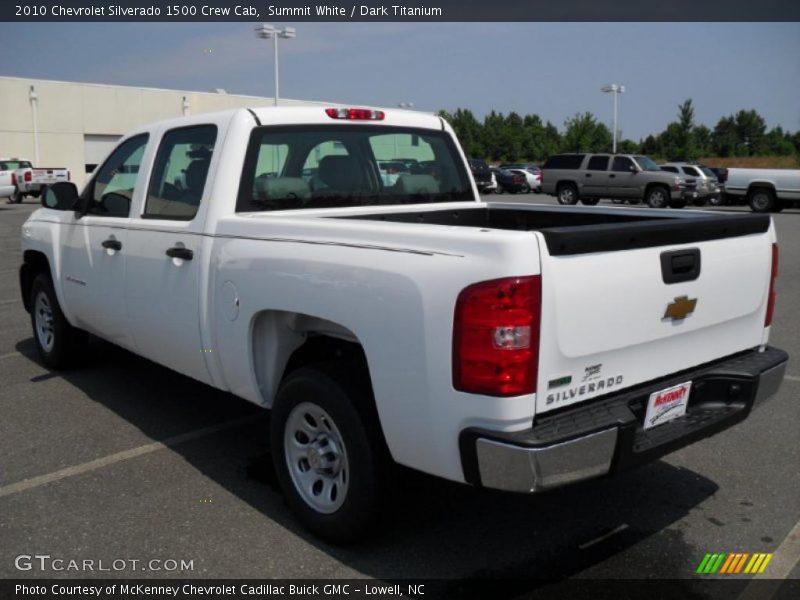 Summit White / Dark Titanium 2010 Chevrolet Silverado 1500 Crew Cab