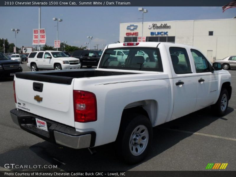 Summit White / Dark Titanium 2010 Chevrolet Silverado 1500 Crew Cab