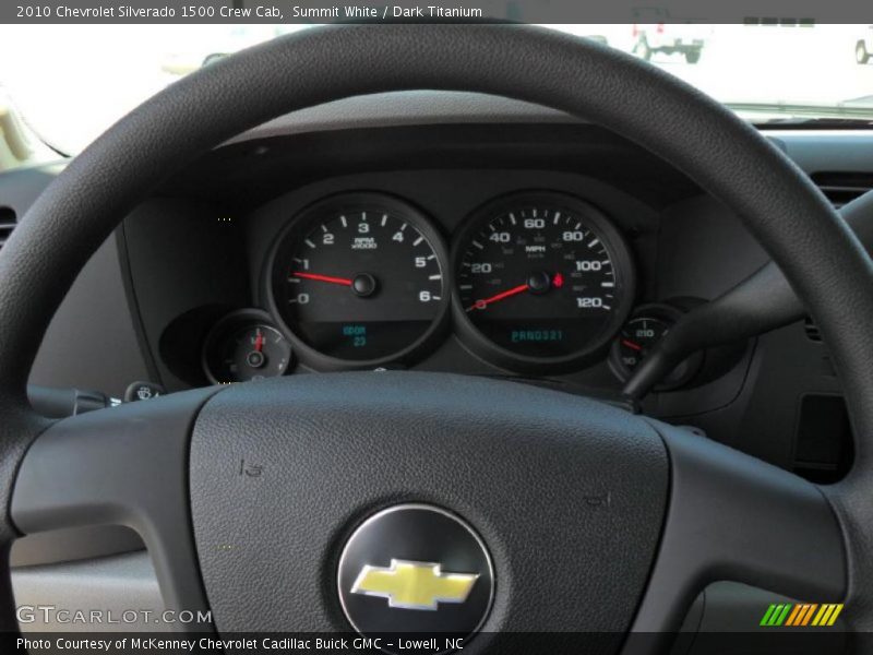 Summit White / Dark Titanium 2010 Chevrolet Silverado 1500 Crew Cab